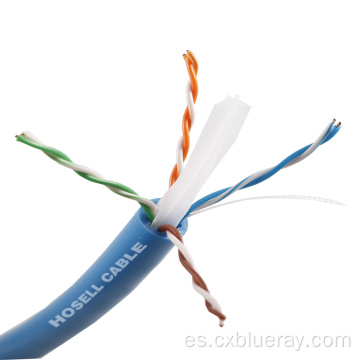 Cable de alta calidad de 500MHz Pass 8000Test CAT6A UTP